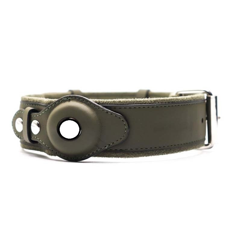 Leather Dog Pet Collar Location Tracker