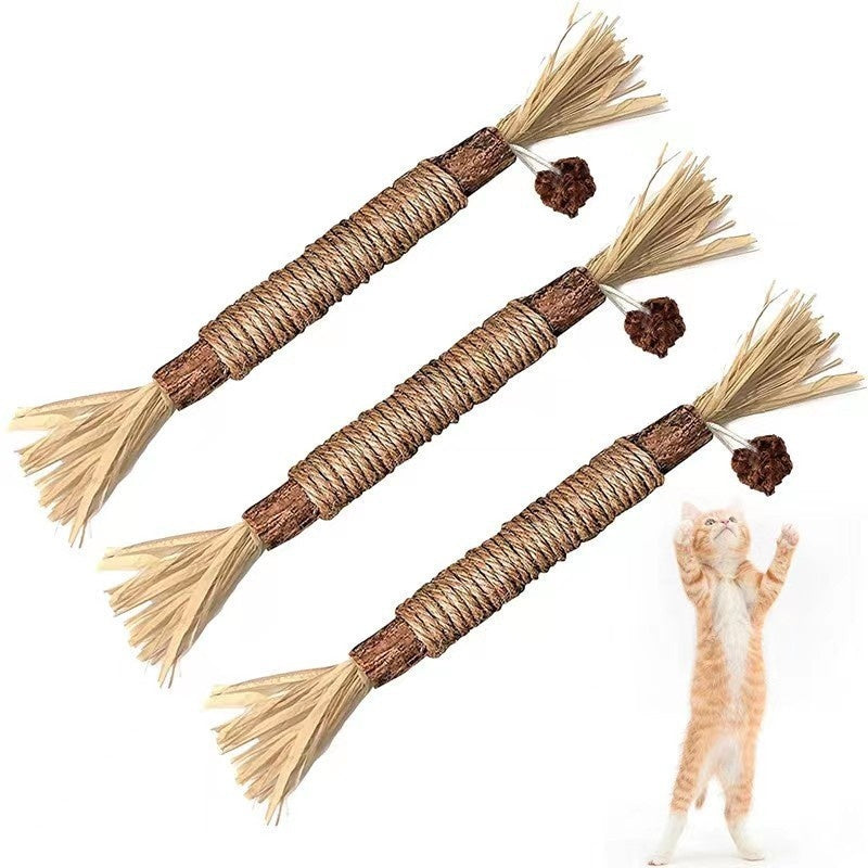 Funny Cat Molar Bite Stick Toy