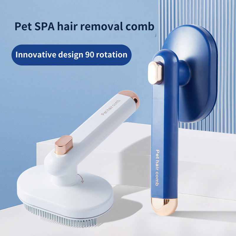 Pet Grooming Brush Self Cleaning Comb