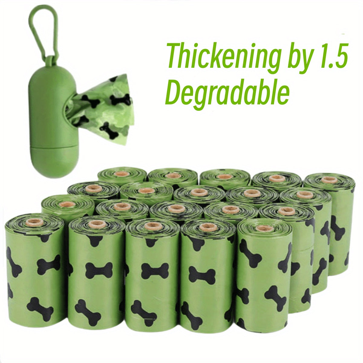 Environmentally Friendly Biodegradable Pet Waste Bags With Bag Dispenser