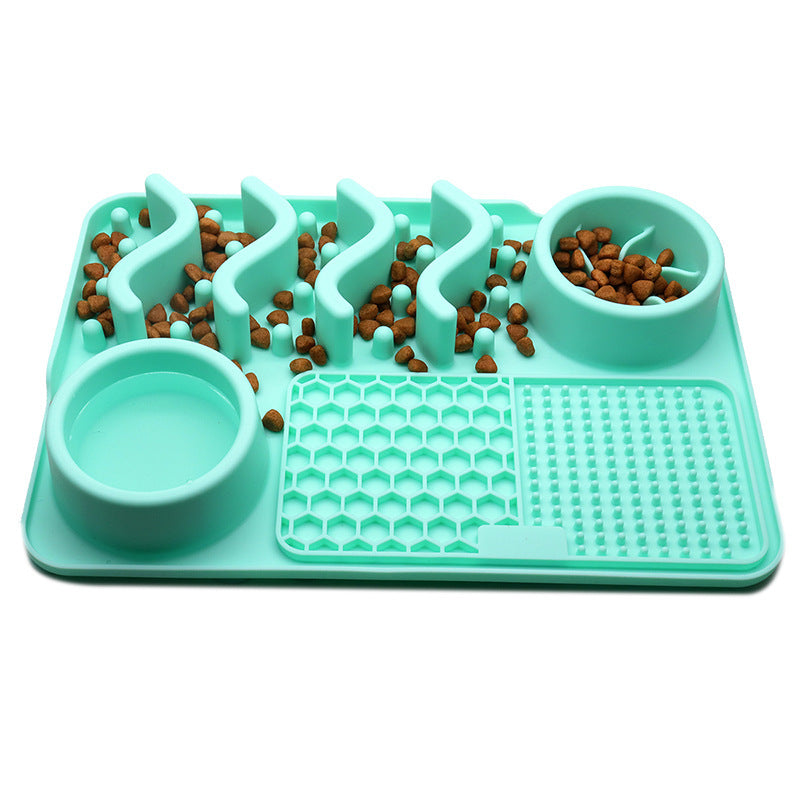 Dog Multifunctional Food Bowl Silicone Licking Pad