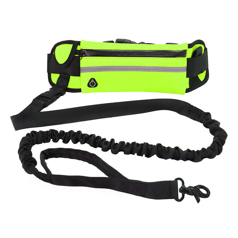 Hands Free Dog Walking and Training Belt With Shock Absorbing Bungee Leash