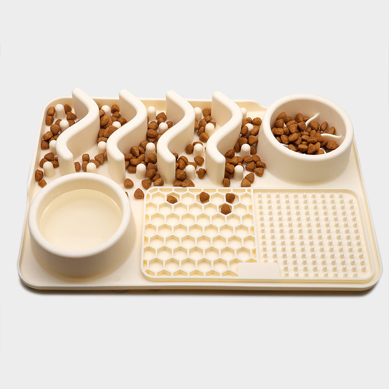 Dog Multifunctional Food Bowl Silicone Licking Pad