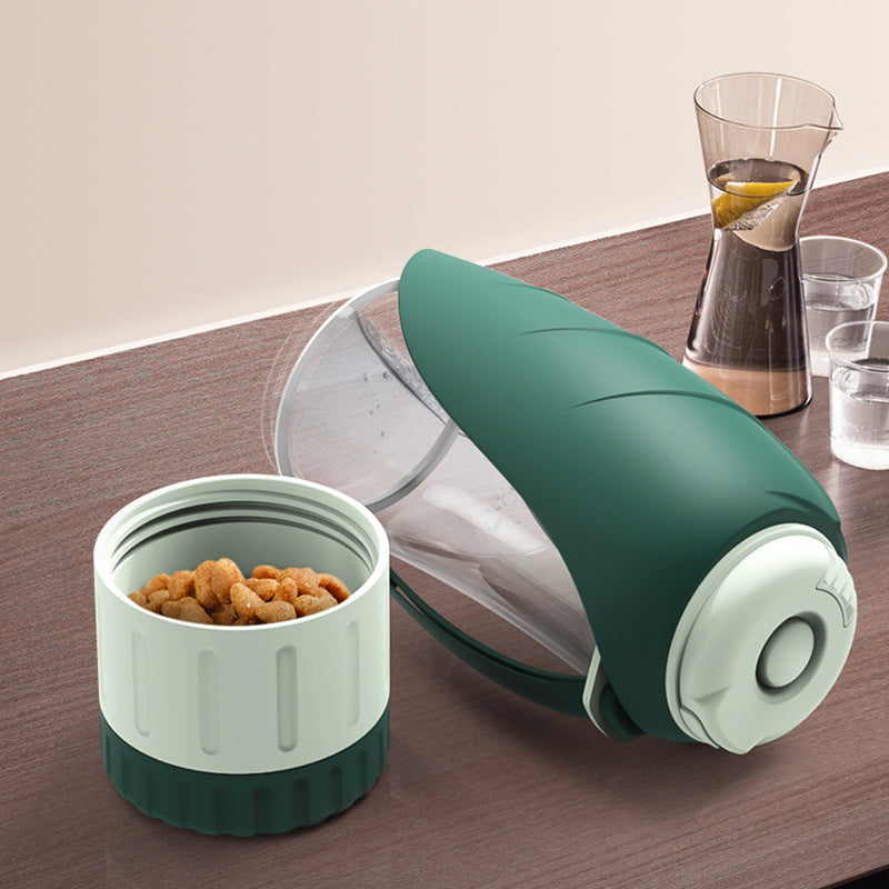 2 In 1 Multifunction Silicone Foldable Portable Pet Dog Water Bottle and Puppy Food Bowl Drinking Dispenser