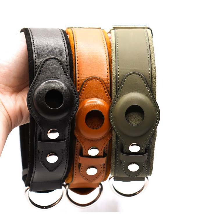 Leather Dog Pet Collar Location Tracker