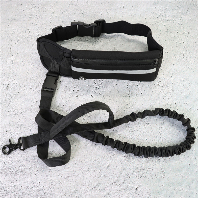 Hands Free Dog Walking and Training Belt With Shock Absorbing Bungee Leash