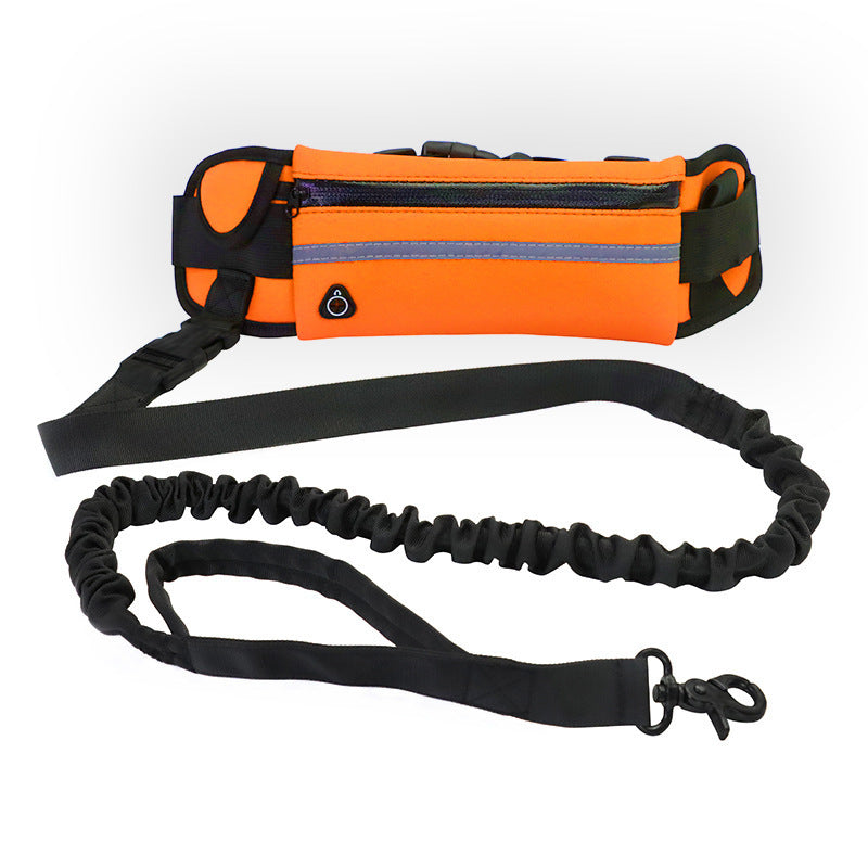 Hands Free Dog Walking and Training Belt With Shock Absorbing Bungee Leash