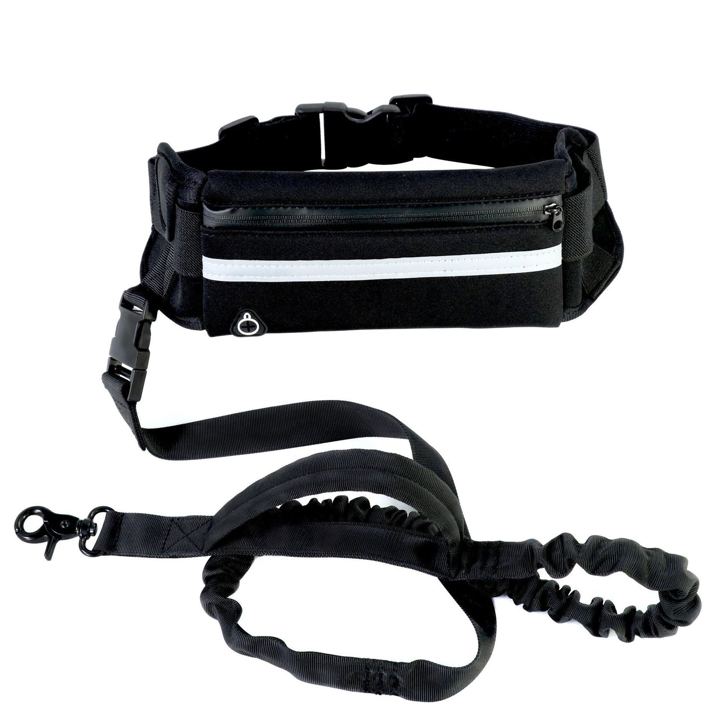 Hands Free Dog Walking and Training Belt With Shock Absorbing Bungee Leash