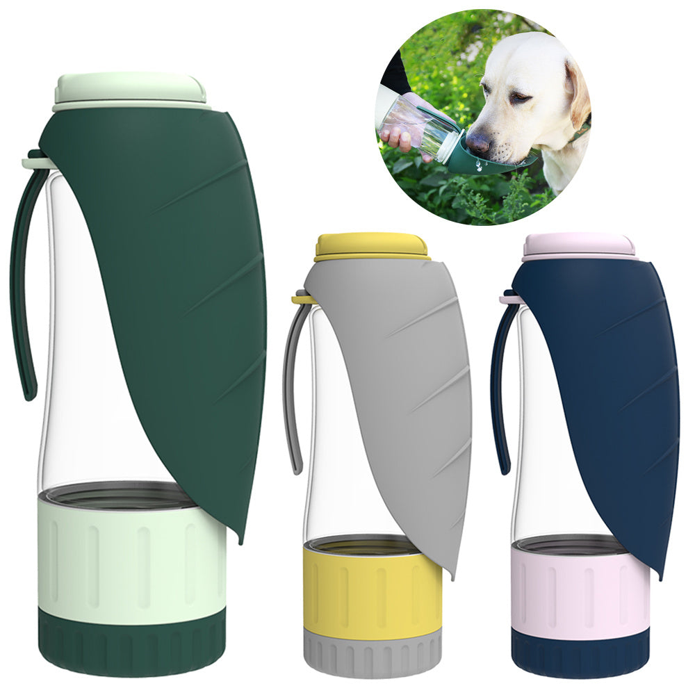 2 In 1 Multifunction Silicone Foldable Portable Pet Dog Water Bottle and Puppy Food Bowl Drinking Dispenser