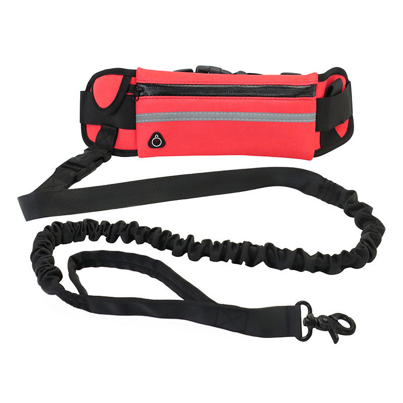 Hands Free Dog Walking and Training Belt With Shock Absorbing Bungee Leash